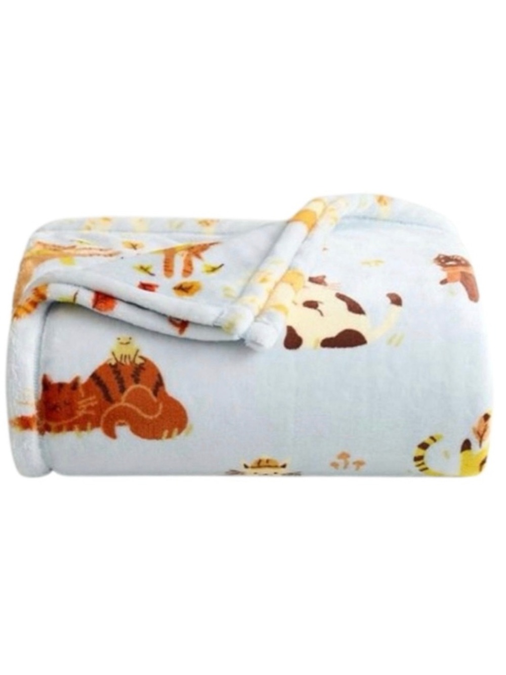 The Big One “Playful Cats” Oversized Supersoft Printed Plush Throw Blanket (NWT)